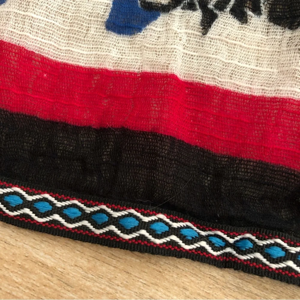 Oversized Asian Inspired Scarf